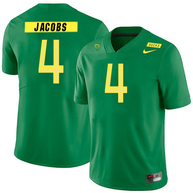 Men #4 Jestin Jacobs Oregon Ducks College Football Jerseys Stitched Sale-Green